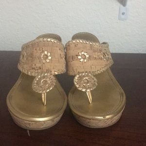 Gold jack roger heels